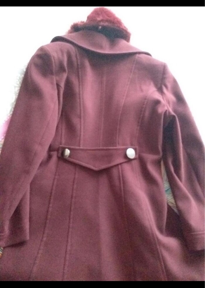 Kaşe kaban,2 kere giyildi,tertemiz - Görsel 3