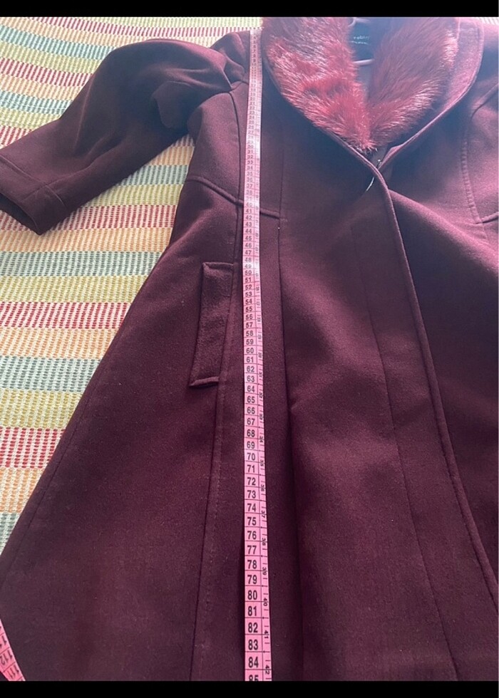 Kaşe kaban,2 kere giyildi,tertemiz - Görsel 5