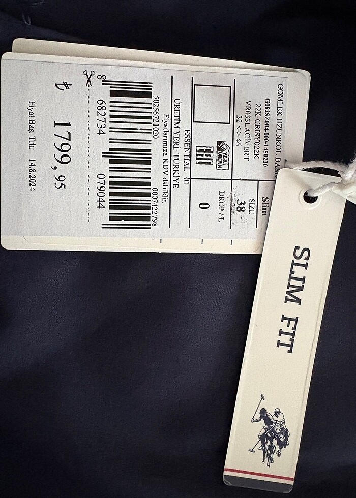 Eriketli polo gömlek lacivert - Görsel 5