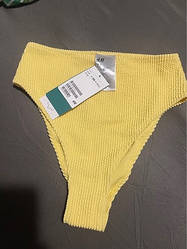 H&M H&M sarı yüksek bel bikini altı butter yellow