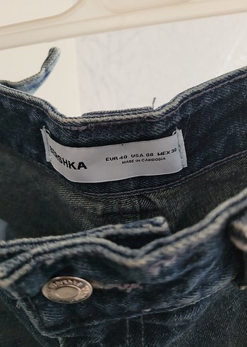 40 Beden lacivert Renk Kadın Lacivert Gri Bol Kesim Midi Kot Pantolon