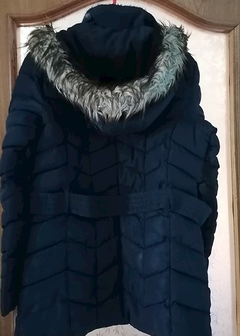 Fermuarlı lacivert  Kışlık Mont - Görsel 2