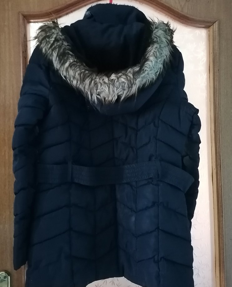 Fermuarlı lacivert  Kışlık Mont - Görsel 2