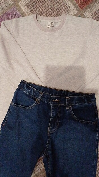 Defacto Erkek Çocuk Kot Pantolon ve Sweatshirt