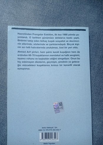 Hasretinden Prangalar Eskittim - Ahmed Arif - Görsel 2