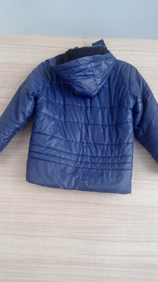Parlak Mavi Fermuarlı Erkek Çocuk Mont - Görsel 2
