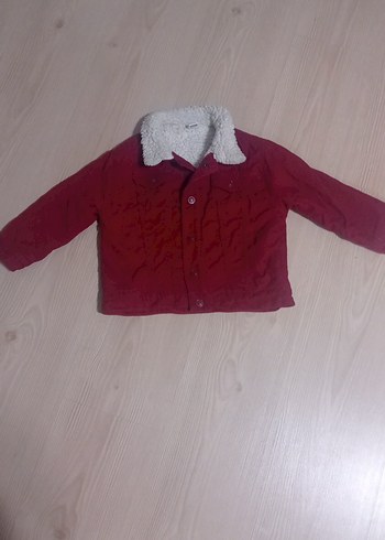 Bordo Düğmeli Çocuk Ceket