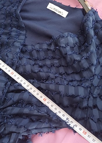 Volanlı Lacivert Elbise Hamilelikte de kullanılabilir - Görsel 7