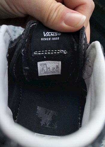 Vans Erkek Çocuk Gri Denim Spor Ayakkabı