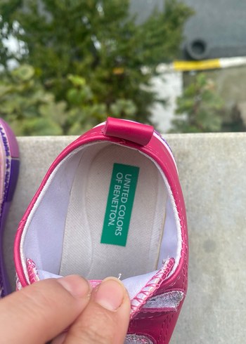 Kız Çocuk benetton marka Pembe Cırt Cırtlı Spor Ayakkabı - Görsel 5