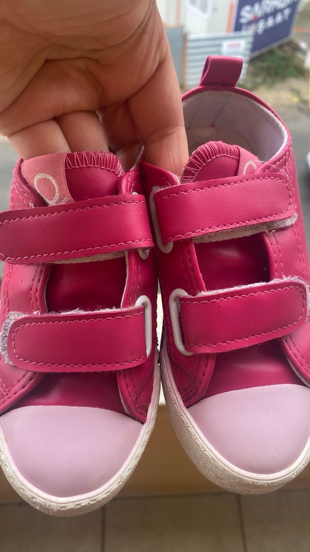 Kız Çocuk benetton marka Pembe Cırt Cırtlı Spor Ayakkabı - Görsel 3