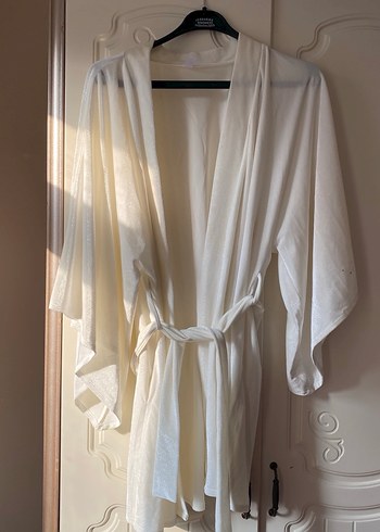 Dagi Beyaz Bohem Kadın Sabahlık - Görsel 2