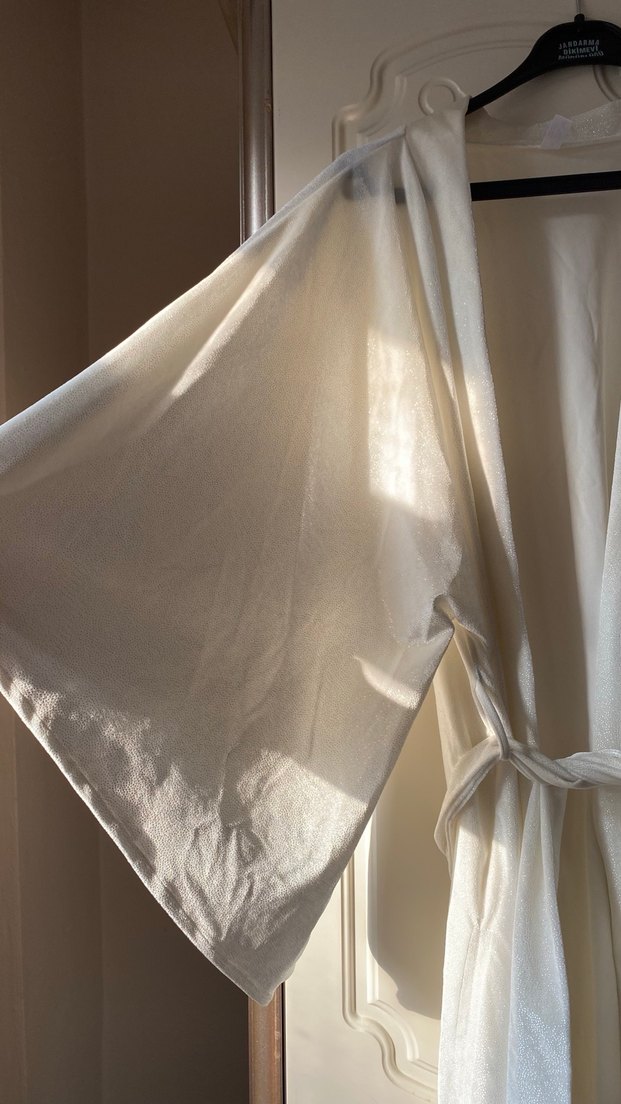 Dagi Beyaz Bohem Kadın Sabahlık - Görsel 3