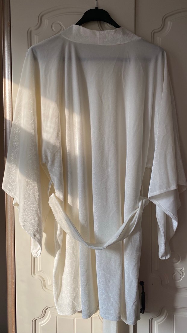 Dagi Beyaz Bohem Kadın Sabahlık - Görsel 4