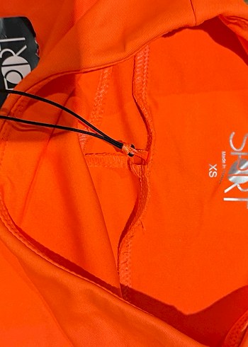 Turuncu Parlak Kadın Bermuda Şort - Görsel 3