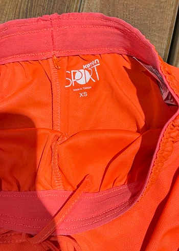 Turuncu Parlak Kadın Bermuda Şort - Görsel 2