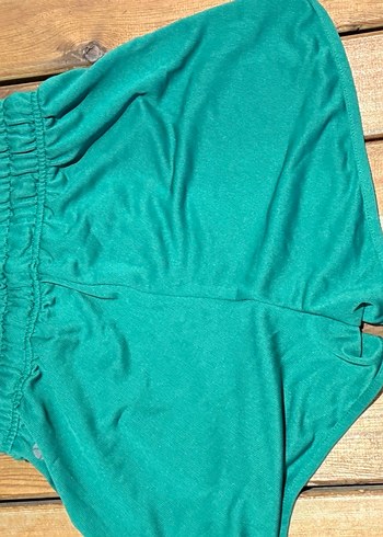 Turkuaz Renkli Rahat Hamile Şortu - Görsel 2