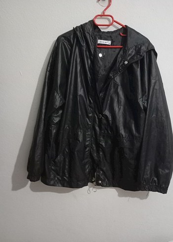 kadın siyah yağmurluk - Görsel 3