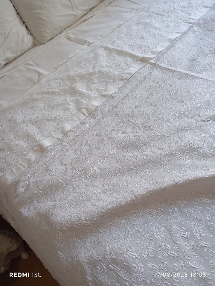 Dantel detaylı nevresim pike battaniye set - Görsel 4