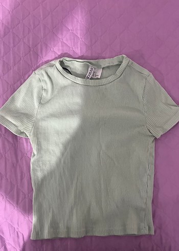 Kız Çocuk Gri Kısa Kollu Fit Tişört