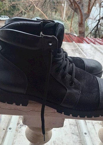 Siyah Bağcıklı Erkek Kauçuk Bot - Görsel 3