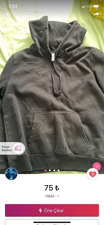 hm divided hoodie