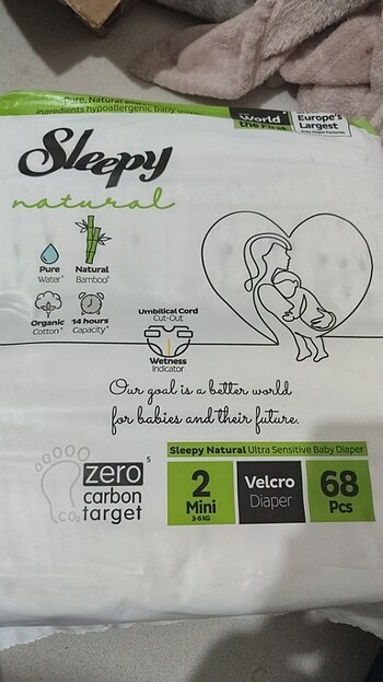 2 numara sleepy bebek bezi 1 paket