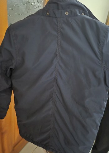 Gri Düğmeli H&M Erkek Çocuk Midi Mont - Görsel 5