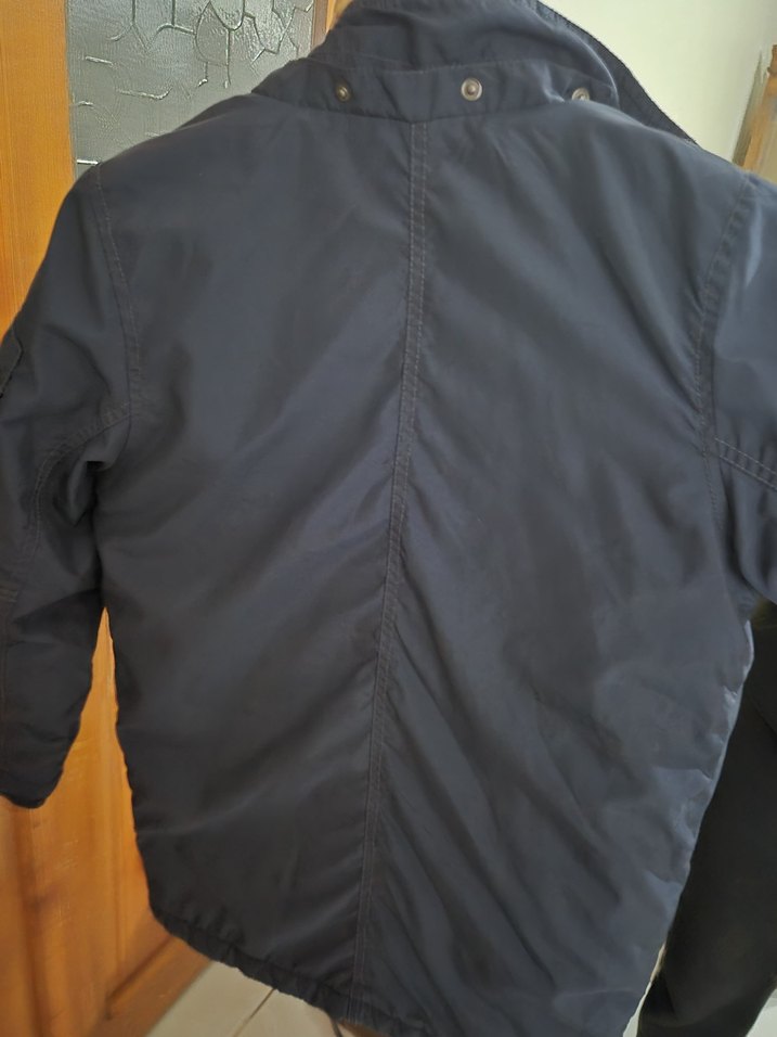 Gri Düğmeli H&M Erkek Çocuk Midi Mont - Görsel 5