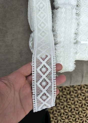 Bohem Tarzı Beyaz Dantel Şerit - Görsel 3