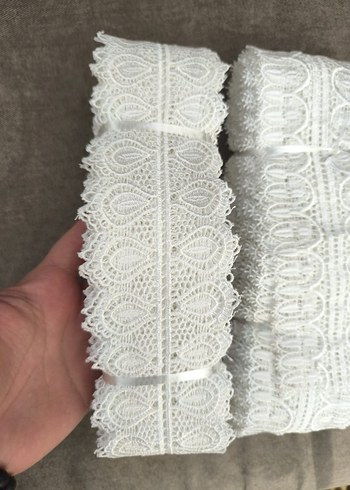 Bohem Tarzı Beyaz Dantel Şerit - Görsel 5