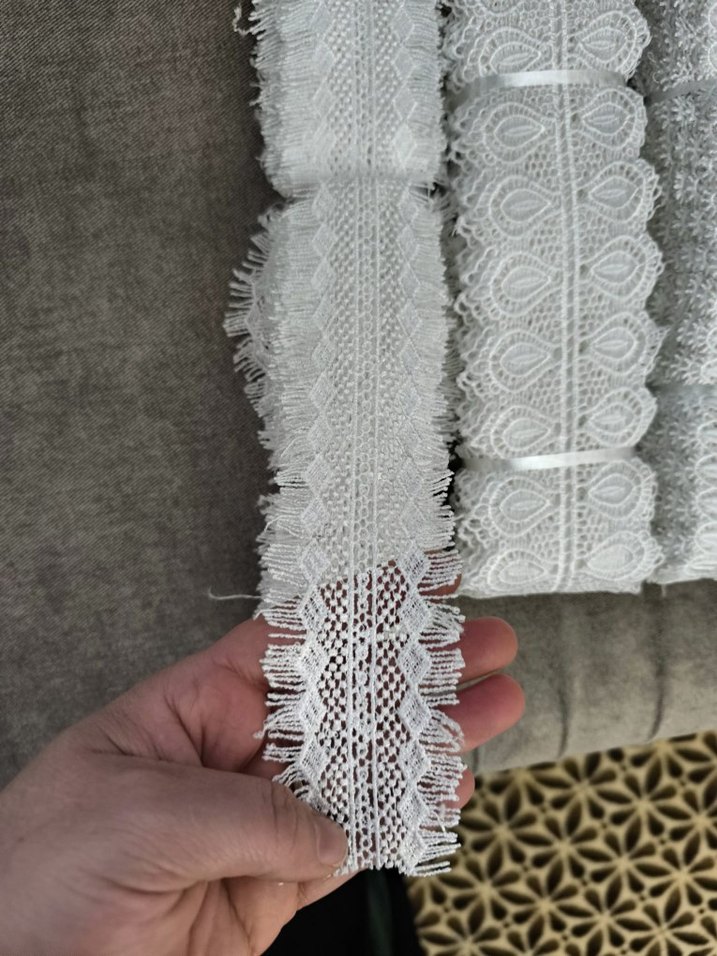Bohem Tarzı Beyaz Dantel Şerit - Görsel 4