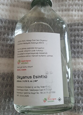 Kadınların elinden kolonya okyanus esintisi fresh - Görsel 6