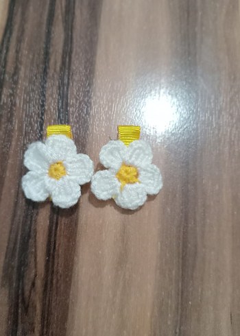 Nakışlı Dantel Beyaz Çocuk Toka - Görsel 2