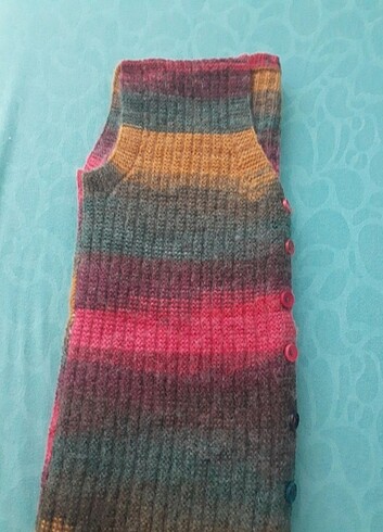 Çeyizlik el örgüsü yelek - Görsel 3