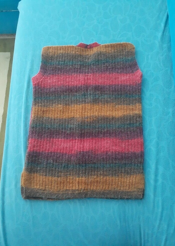 Çeyizlik el örgüsü yelek - Görsel 5