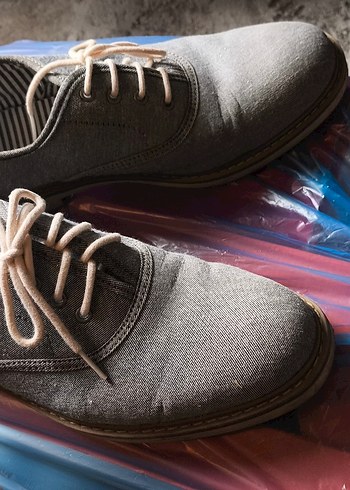 Gri Erkek Günlük Ayakkabı Bağcıkları - Görsel 2