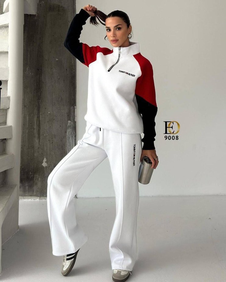 Siyah Renkli Fermuarlı Kadın Eşofman Takımı - Görsel 3