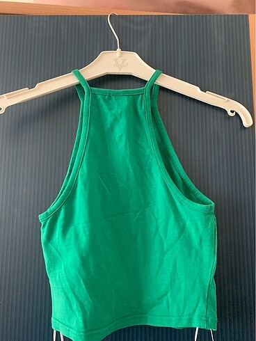 xs Beden yeşil Renk H&M Yeşil Crop
