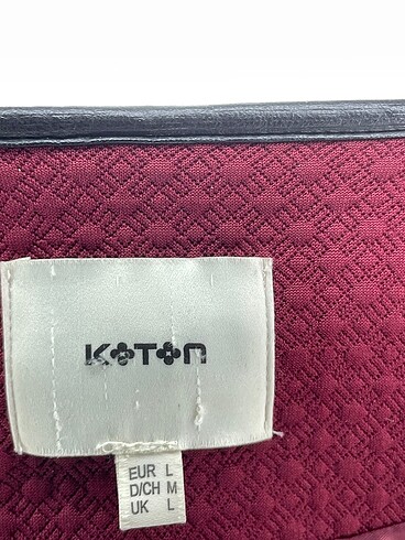 l Beden bordo Renk Koton Blazer %70 İndirimli.