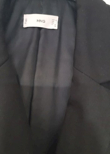 Mango Kadın Siyah Düğmeli Ofis Blazer Ceket - Görsel 3