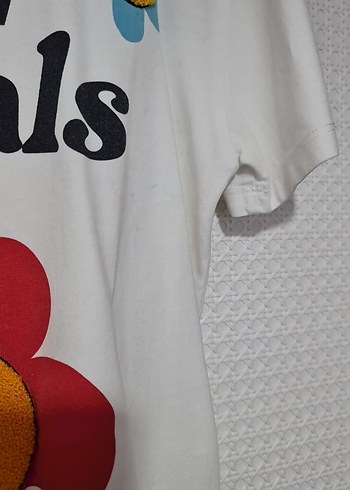 Beyaz Renkli Kısa Kollu Baskılı Tişört - Görsel 3