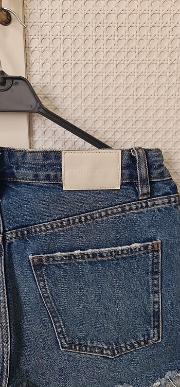 38 Beden mavi Renk Pull & Bear Kot Şort