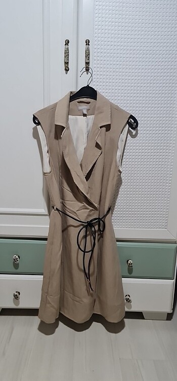 m Beden camel Renk H&M Elbise