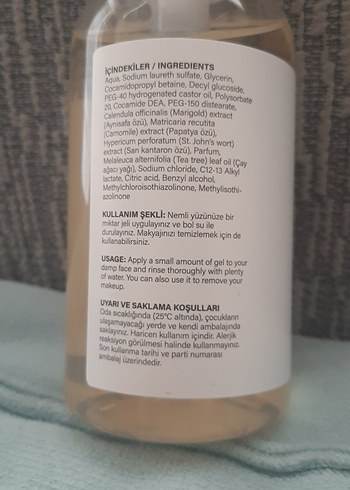 Beden Homm Life Çay Ağacı Yağlı Yüz Temizleme Jeli 250 ml