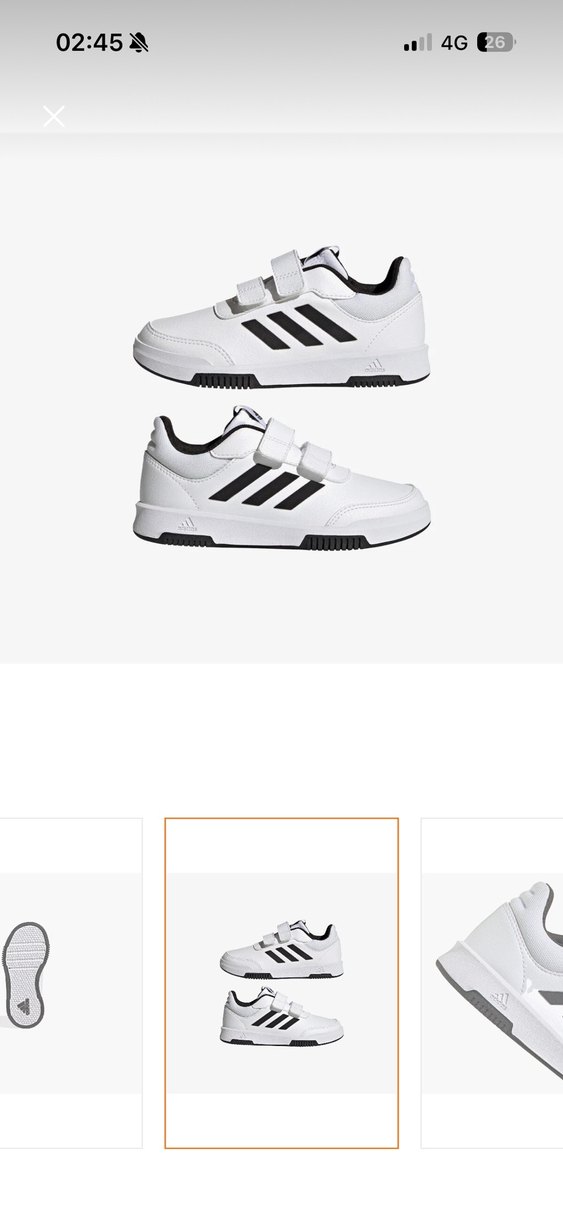 Adidas Erkek Çocuk Beyaz Spor Ayakkabı - Görsel 3