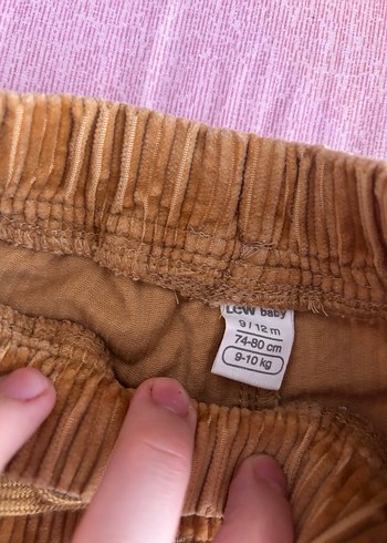 LC Waikiki Kemerli Erkek Çocuk Kahverengi Kadife Pantolon