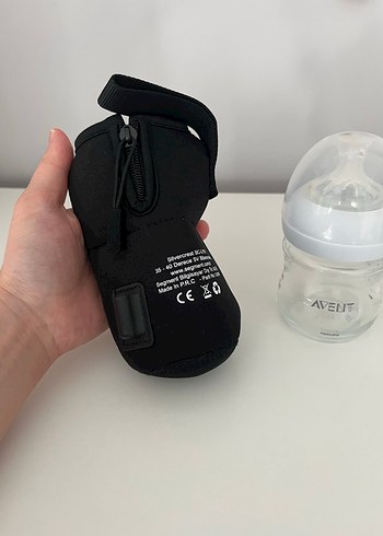 Gri Taşınabilir Biberon Isıtıcı ve AVENT Biberon - Görsel 2