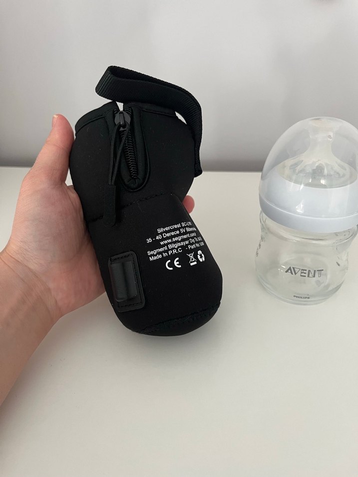 Gri Taşınabilir Biberon Isıtıcı ve AVENT Biberon - Görsel 2