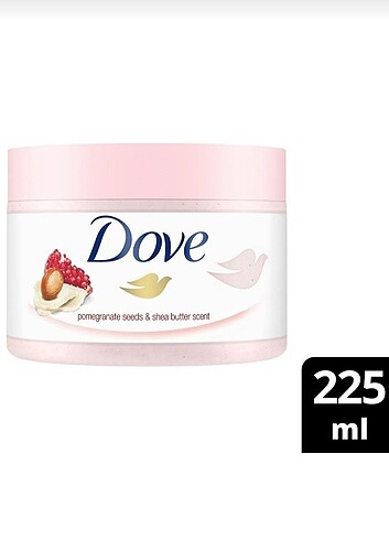 Dove vücut peelingi Nar çekirdeği ve Shea yağı 225ml 